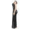 Fashionable women's dress with sexy lace up and exposed backpack buttocks dress