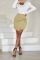 Women's irregular pleated skirt, American high waisted, elastic, twisted, hip hugging short skirt