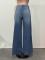 Spring and summer new metal opposite sex corns women's clothing solid color horse run loose jeans in stock