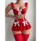 Foreign trade sexy lingerie lace bunny girl sexy maid passionate uniform seduction three piece set
