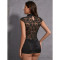Wind lace cheongsam nightgown stand collar perspective slim fit women's pajamas exclusively for women's underwear