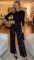 Spring and summer new European heavy industry embroidery nail bead hollow fashion personality elastic straight leg wide leg pants