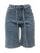 Women's loose denim 5-point pants with full rhinestone hot stamping and additional waistband, available for immediate payment