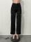 Spring and summer new European heavy industry embroidery nail bead hollow fashion personality elastic straight leg wide leg pants