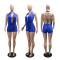Women's Fashion Solid Color Strap, Chest Wrapping, Neck Hanging, Bareback Headset, jumpsuit