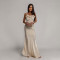 Backless camisole flower slimming banquet dress dress
