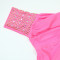 New Fashion V-neck Hot Diamond Solid Color Women's Dress