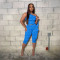 One shoulder sleeveless sexy top paired with slim pencil pants two-piece set for women's clothing with polka dot print