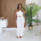 Women's pants two-piece set cross-border women's clothing Amazon hot selling solid color pants strap set