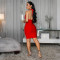 Fashionable and sexy backless hanging neck hot diamond nightclub women's dress