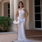Fashionable Women's Sexy Lace Shoulder Strap Waist with Hip Wrap