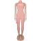 Fashionable women's sexy casual solid color backpack hip jumpsuit