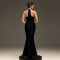 New Women's Strapless Chandelier Sequin Netting Party Fishnet Dress