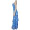 Fashionable women's sexy mesh suspender flower dress dress