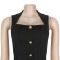 Fashionable women's elegant French style short skirt sleeveless dress