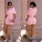 New Women's One-Shoulder Ruffled Hot Babyslut Bustier Dress