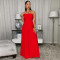 New women's summer hot item lace up pleated wide leg jumpsuit