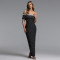 New Women's Elegant One Shoulder Beaded Evening Dress