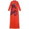 Fashionable women's sexy mesh printed rhinestone dress set, excluding hat