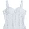 Fashionable women's sexy see through lace shoulder strap wrapped hip dress