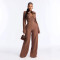 Women's Fashion Elegance Individuality Wide-leg Pants Bodysuit