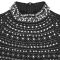Fashionable women's dress with elegant temperament and diamond studded bubble bead dress