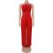 New women's summer hot item lace up pleated wide leg jumpsuit