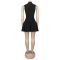 Fashionable women's elegant French style short skirt sleeveless dress