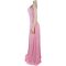 Fashionable women's dress with elegant temperament, solid color round neck sleeveless dress