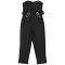 Fashionable women's sexy slim fit strapless solid color hip hugging jumpsuit