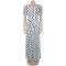 New women's polka dot split banquet vacation bag hip dress