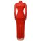 Fashionable women's sexy mesh printed rhinestone dress set, excluding hat