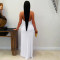 Fashionable women's sexy deep V-neck hanging banquet hip hugging dress