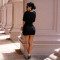 New Women's One-Shoulder Ruffled Hot Babyslut Bustier Dress