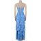 Fashionable women's sexy mesh suspender flower dress dress