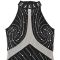 Fashionable women's sexy mesh, rhinestone hot stamping, bubble bead wrapped buttocks dress