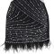 Fashionable women's sexy mesh, rhinestone hot stamping, bubble bead wrapped buttocks dress