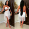 New women's strapless fringe short skirt nightclub party dress