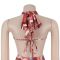 New women's casual printed ripple dress, women's summer long dress