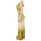 Fashion women's summer casual printed V-neck backless dress new