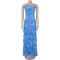 Fashionable women's sexy mesh suspender flower dress dress