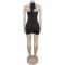 New women's summer hot stamping texture hip hugging dress dress