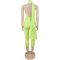 Fashionable women's sexy casual solid color backpack hip jumpsuit