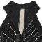 Fashionable women's sexy mesh, rhinestone hot stamping, bubble bead wrapped buttocks dress
