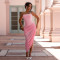 Fashionable women's sexy off shoulder strapless pleated hip hugging dress