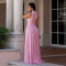 Fashionable women's dress with elegant temperament, solid color round neck sleeveless dress