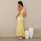 New Women's Summer Elegant Jacquard Cross Shoulder Banquet Dress
