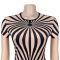 Fashionable women's clothing temperament, personalized printed striped long dress