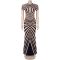 Fashionable women's clothing temperament, personalized printed striped long dress