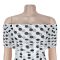 New women's polka dot split banquet vacation bag hip dress